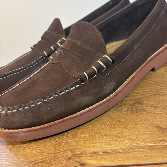 G.H. Bass Weejuns Waldo Penny Loafers Brown Suede Leather Men\'s Shoes Size 11.5D main image 8